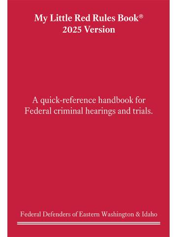 Cover of My Little Red Rules Book® - 2025 Version