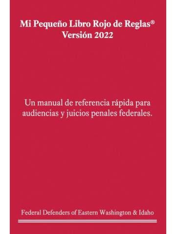Cover of My Little Red Rules Book® - 2022 Version Spanish
