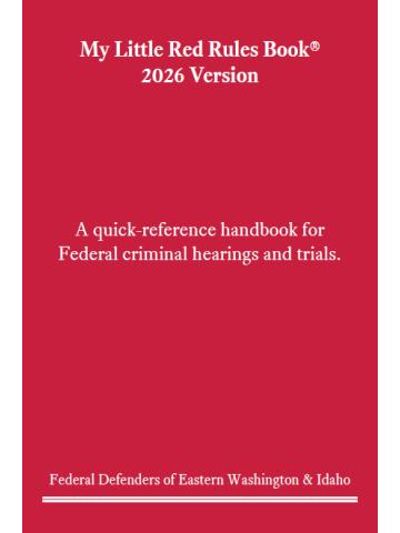 Cover of My Little Red Rules Book® - 2026 Version